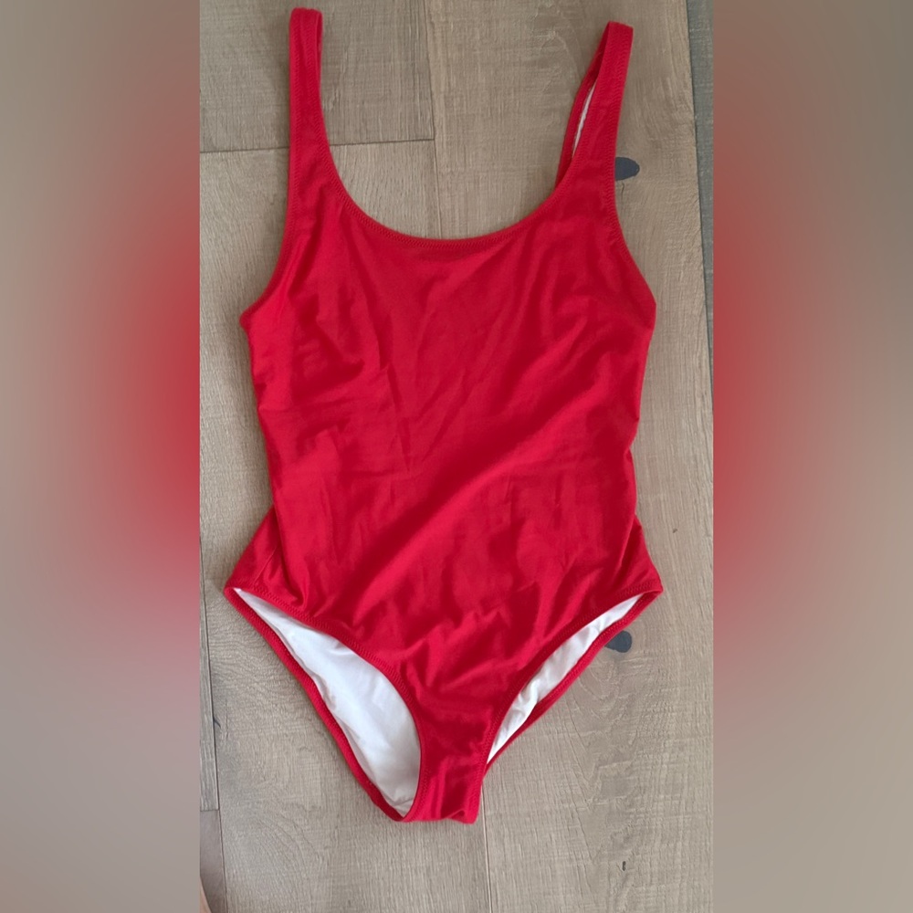 SOLID & STRIPED Women’s Red Vibrant Red Bodysuit